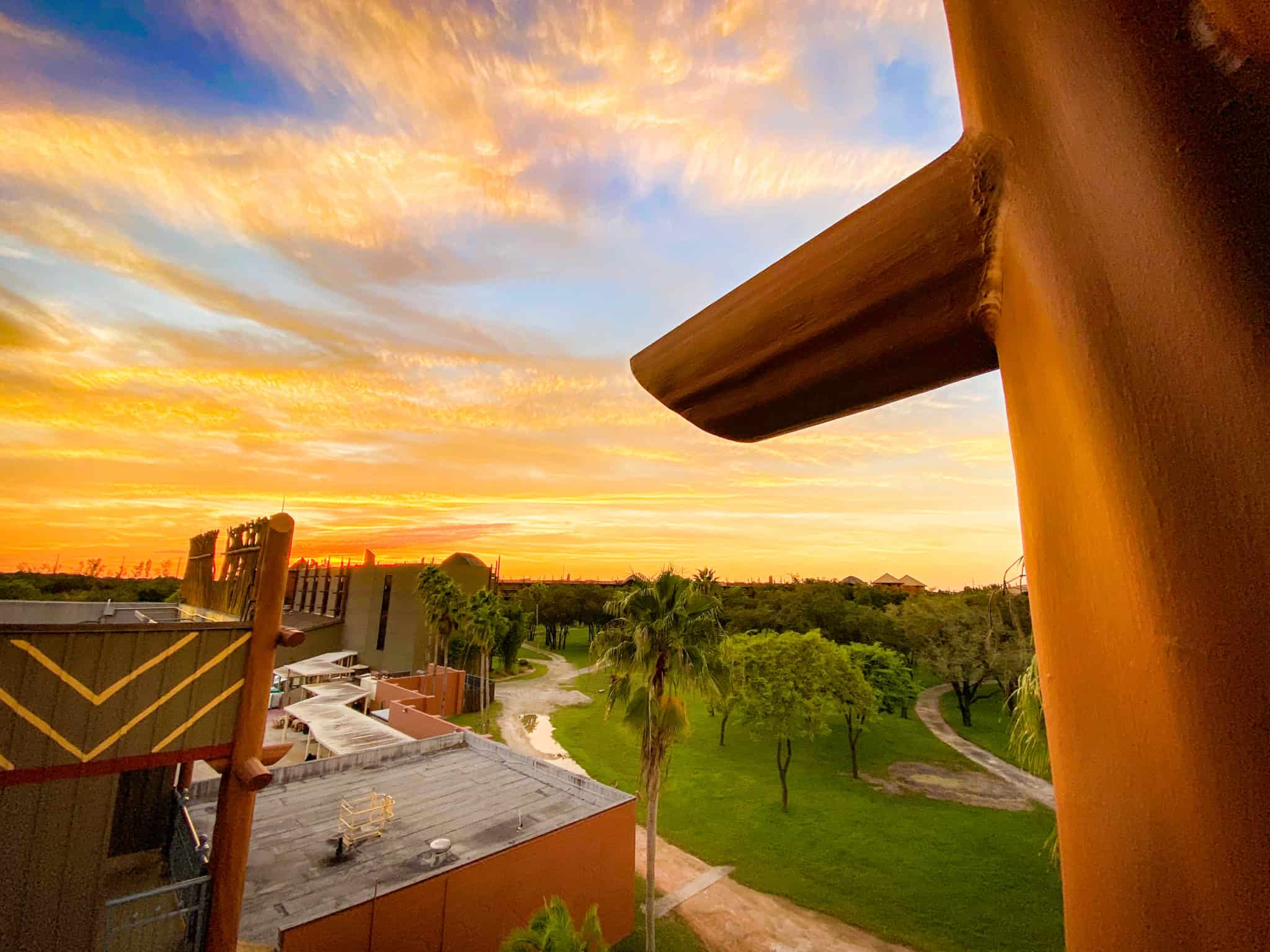 Animal Kingdom Lodge Jambo House at sunset