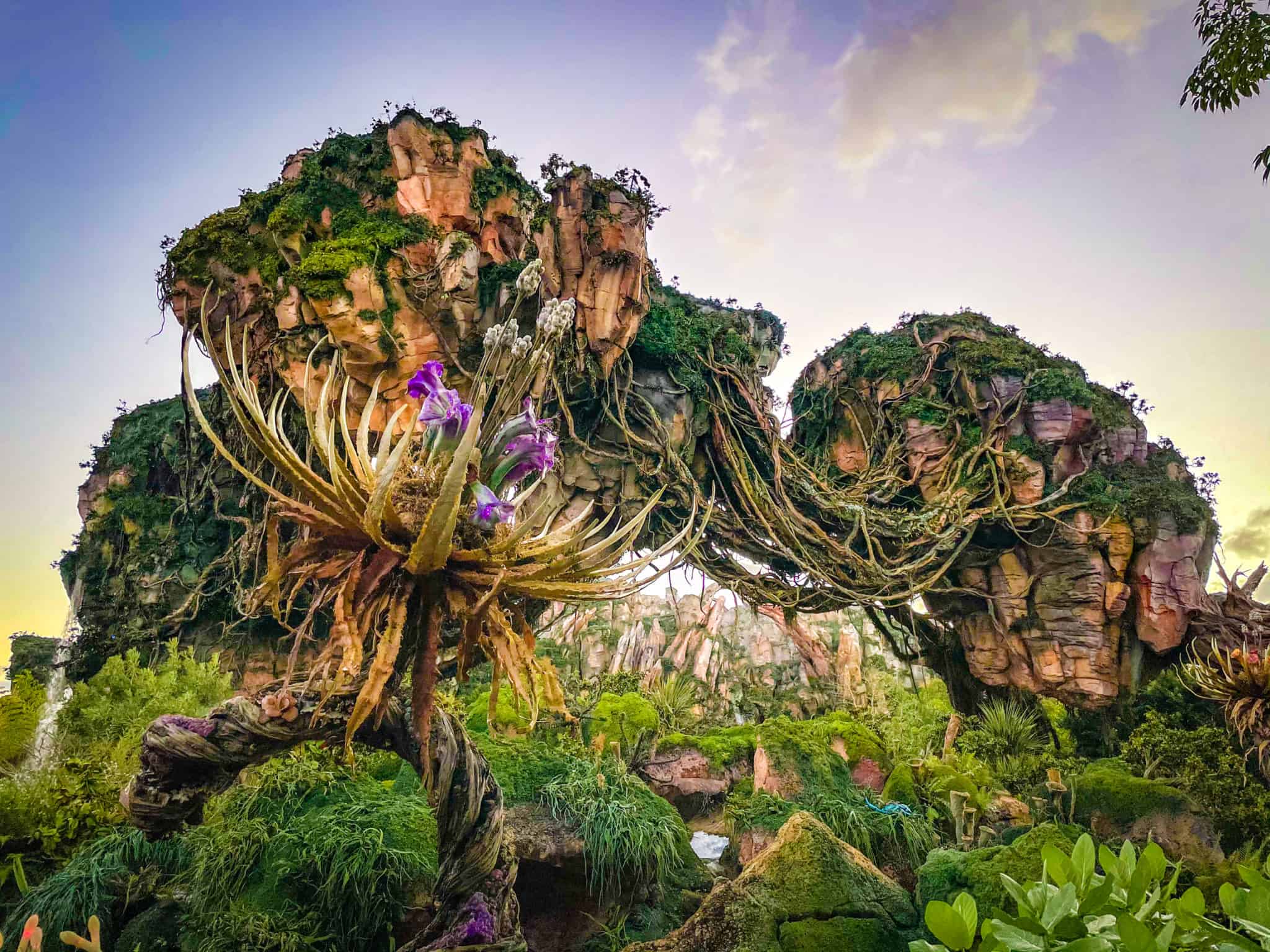 Pandora floating mountains during the day