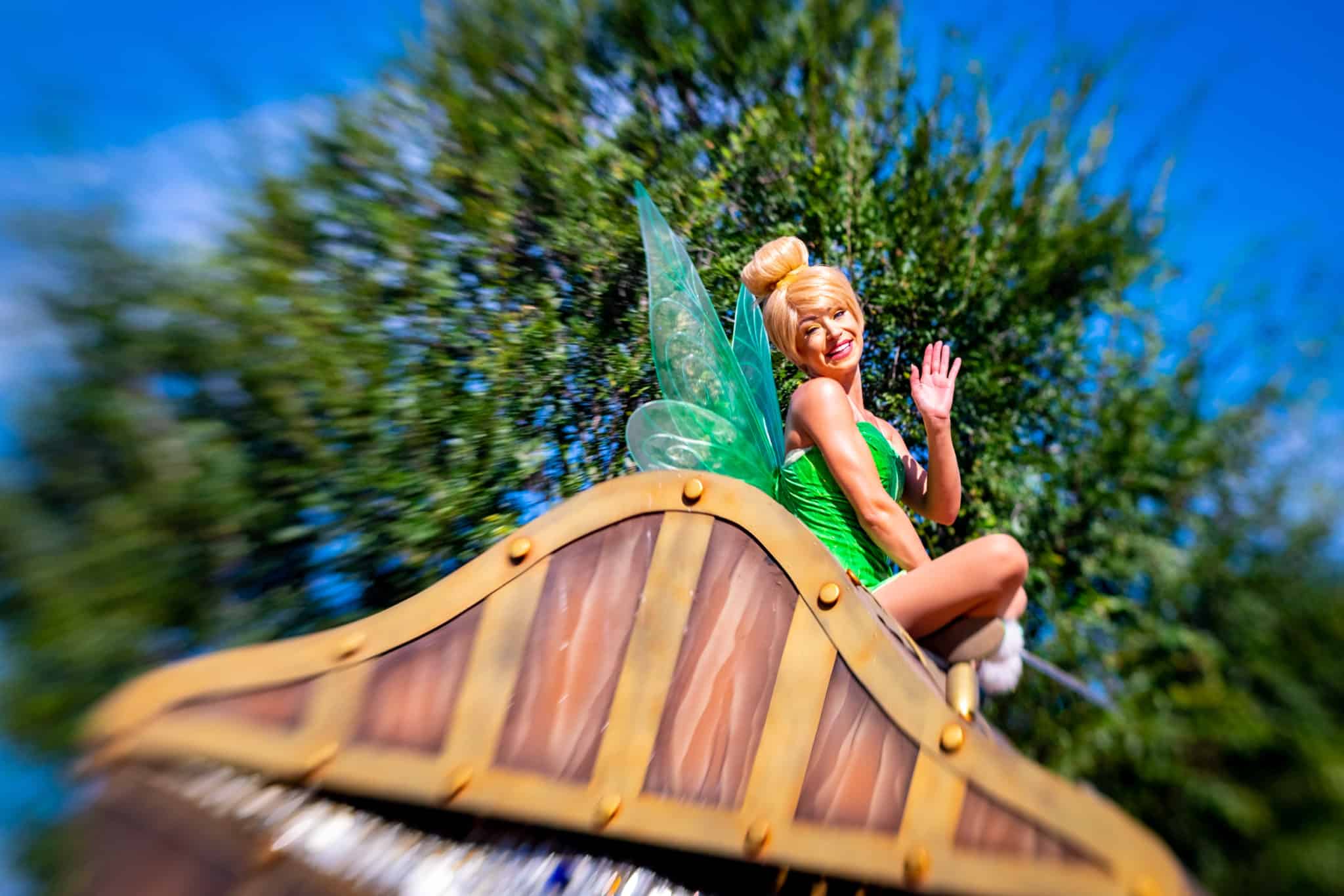 Tinker Bell cavalcade on Main Street USA at Magic Kingdom