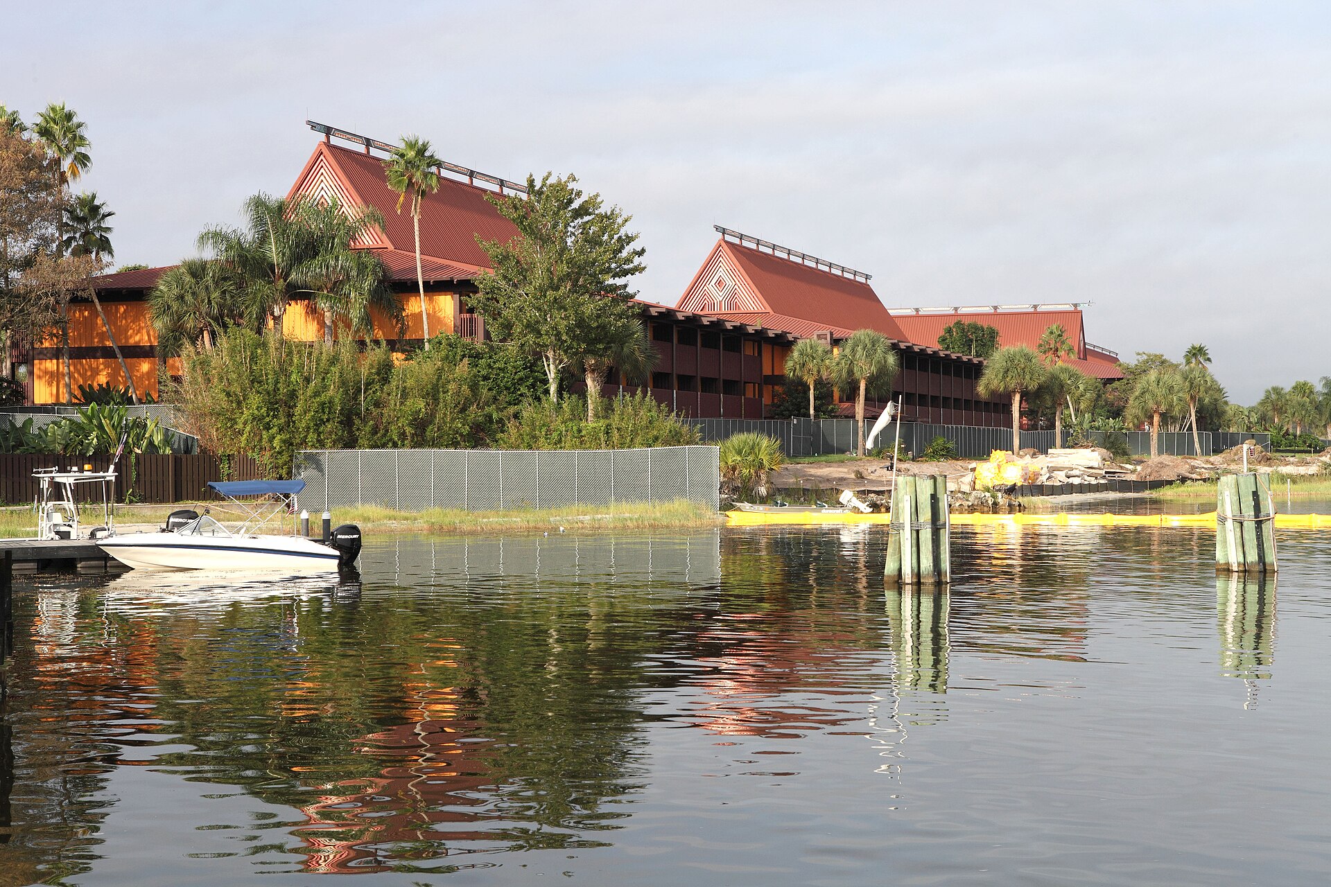 Polynesian resort beachfront