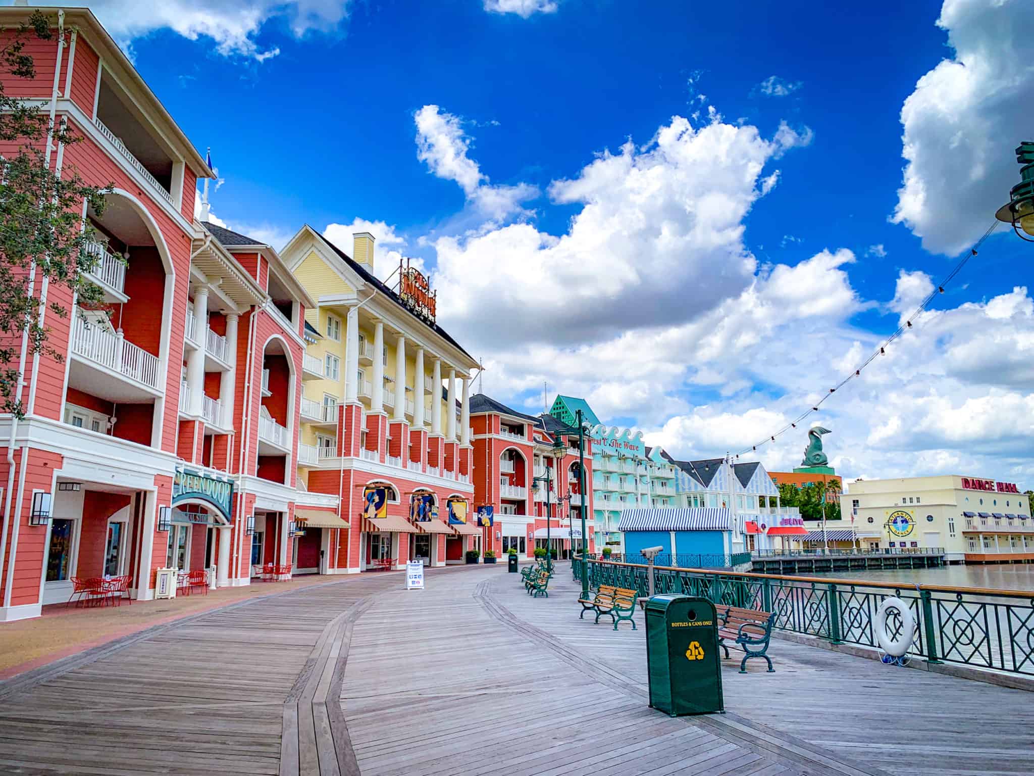 Disney's BoardWalk promenade during the day